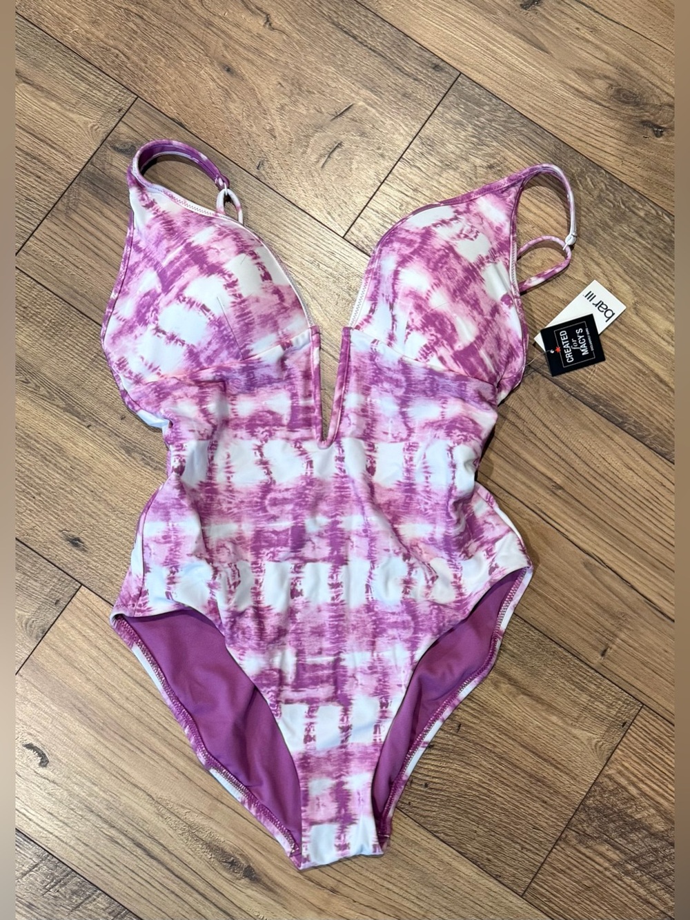 Bar III Deep V one piece Swimsuit